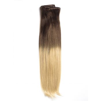 Extensii Clip-On Deluxe Ombre Saten Natural/Blond ieftina