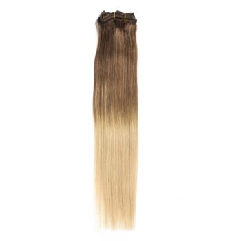 Extensii Clip-On Premium Ombre Saten Natural/Blond