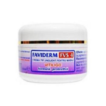 Crema pentru Masaj Faviderm FVS 4 Vitiligo Favisan, 50ml Crema pentru Masaj Faviderm FVS 4 Vitiligo Favisan, 50ml