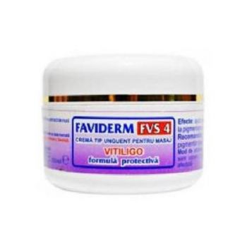 Crema pentru Masaj Faviderm FVS 4 Vitiligo Favisan, 50ml