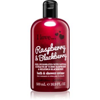 I Love Raspberry & Blackberry cremă de duș și baie