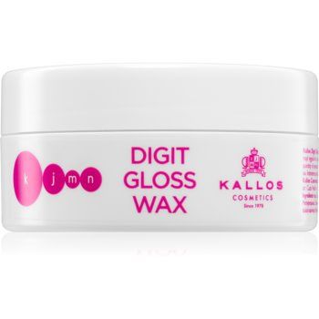 Kallos KJMN Professional Digit Gloss Wax ceara de texturare pentru un par stralucitor si catifelat