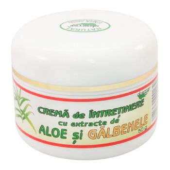 Crema de Intretinere cu Extracte de Aloe si Galbenele Abemar Med, 50g