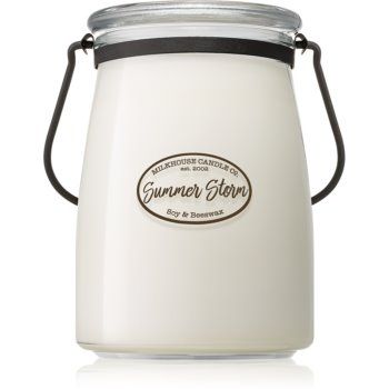 Milkhouse Candle Co. Creamery Summer Storm lumânare parfumată Butter Jar