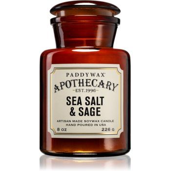 Paddywax Apothecary Sea Salt & Sage lumânare parfumată