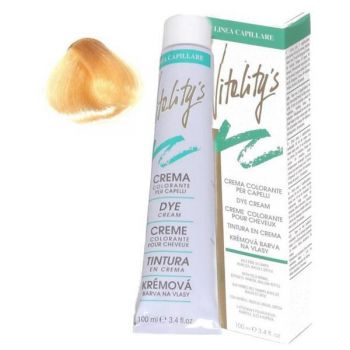 Crema Coloranta Permanenta - Vitality's Linea Capillare Dye Cream, nuanta 103 Golden Ultrablond, 100ml ieftina