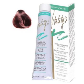 Crema Coloranta Permanenta - Vitality's Linea Capillare Dye Cream, nuanta 5/64 Light Copper Mahogany Chestnut, 100ml