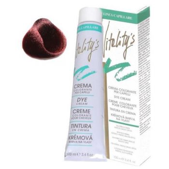 Crema Coloranta Permanenta - Vitality's Linea Capillare Dye Cream, nuanta 6/45 Deep Dark Red, 100ml de firma originala