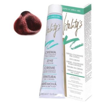 Crema Coloranta Permanenta - Vitality's Linea Capillare Dye Cream, nuanta 6/64 Dark Blond Red Copper, 100ml la reducere