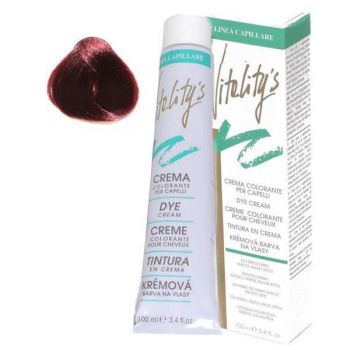 Crema Coloranta Permanenta - Vitality's Linea Capillare Dye Cream, nuanta 6/77 Deep Red, 100ml ieftina