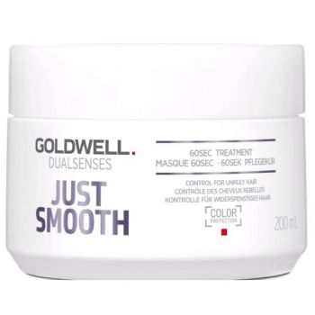 Masca pentru Par Rebel - Goldwell Dualsenses Just Smooth 60sec Treatment Control for Unruly Hair, 200ml