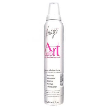 Spuma Coloranta cu Tripla Actiune - Vitality's Art Color Triple Action Mousse, Vibrant Red, 200ml