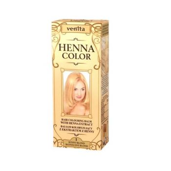 Balsam Colorant cu Extract de Henna Henna Sonia, Nr.1 Blond Auriu 75 ml