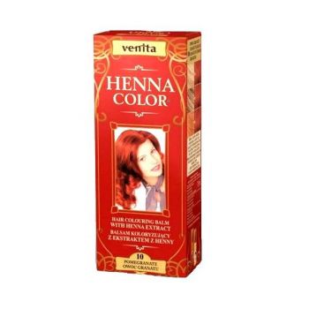 Balsam Colorant cu Extract de Henna Henna Sonia, Nr.10 Rosu Rodie 75 ml