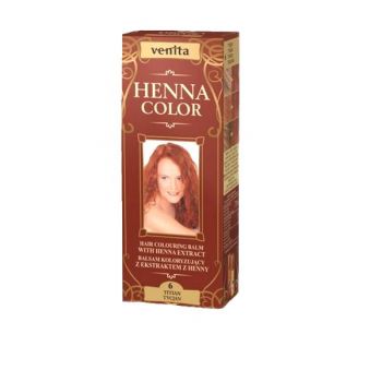 Balsam Colorant cu Extract de Henna Henna Sonia, Nr.6 Rosu Titan, 75 ml de firma original