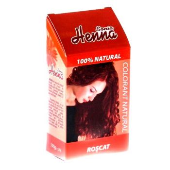 Colorant Natural Henna Sonia, Roscat, 100 g ieftina