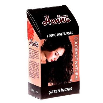 Colorant Natural Henna Sonia, Saten Inchis, 100 g ieftina