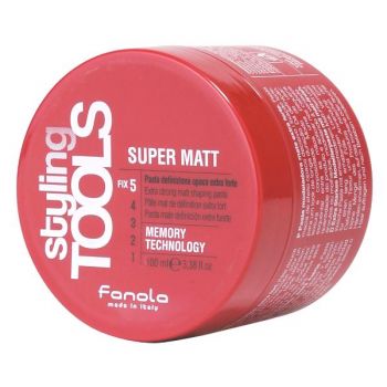 Pasta Mata pentru Definire cu Fixare Extra Puternica - Fanola Styling Tools Super Matte Extra Strong Matt Shaping Paste, 100 ml