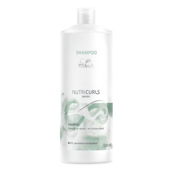 Sampon pentru Par Ondulat - Wella Professionals Nutricurls Shampoo for Waves, 1000ml