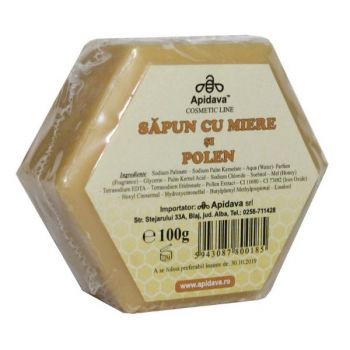 Sapun cu Miere si Polen Apidava, 100g