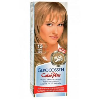 Vopsea de Par Silk&Shine Gerocossen Color Plus, nuanta 13 Blond Aluna, 50 g la reducere