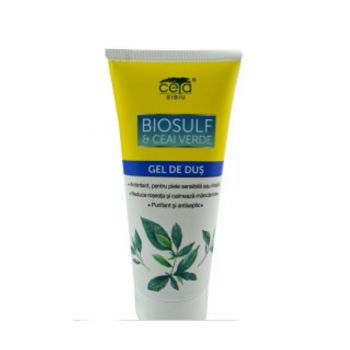 Gel de Dus Biosulf si Ceai Verde Ceta, 200ml la reducere