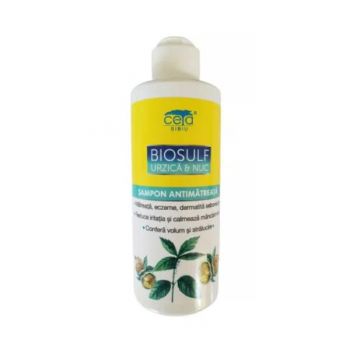 Sampon Biosulf, Urzica si Nuc Ceta, 200ml