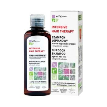 Sampon Intensiv impotriva Caderii si pentru Cresterea Parului cu Brusture Elfa Pharm, 200ml