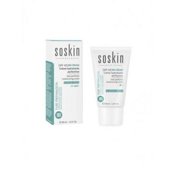 Crema de zi ten Ten perfector & hidratare Soskin BB Cream Light SPF 30, 40ml