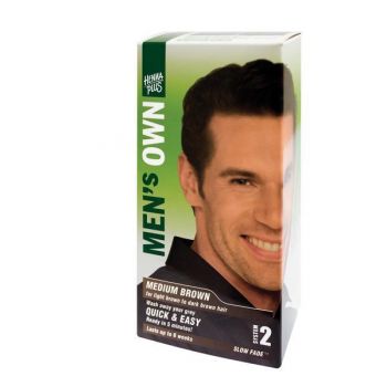 Vopsea par barbati, Men's Own Medium Brown, Hennaplus, 80 ml de firma originala