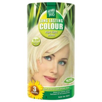 Vopsea par, Long Lasting Colour, 10.00 High Light Blond, Hennaplus ieftina