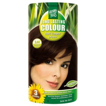 Vopsea par, Long Lasting Colour, 3.44 Dark Cooper Brown, Hennaplus