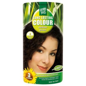 Vopsea par, Long Lasting Colour, 4 Medium Brown, Hennaplus ieftina