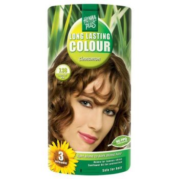 Vopsea par, Long Lasting Colour, 7.38 Cinnamon, Hennaplus de firma originala