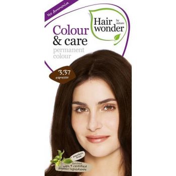 Vopsea par naturala, Colour & Care, 3.37 Espresso, Hairwonder Vopsea par naturala, Colour & Care, 3.37 Espresso, Hairwonder
