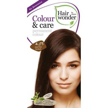 Vopsea par naturala, Colour & Care, 4.03 Mocha Brown, Hairwonder de firma originala