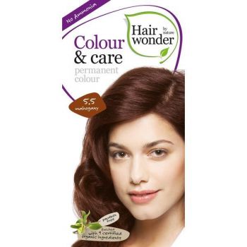 Vopsea par naturala, Colour & Care, 5.5 Mahogany, Hairwonder de firma originala