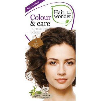 Vopsea par naturala, Colour & Care, 5 Light Brown, Hairwonder de firma originala