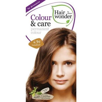 Vopsea par naturala, Colour & Care, 6.35 Hazelnut, Hairwonder de firma originala