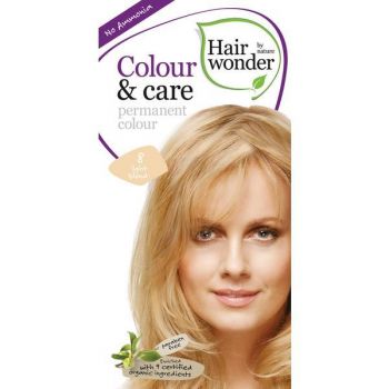 Vopsea par naturala, Colour & Care, 8 Light Blond, Hairwonder de firma originala