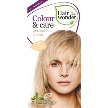 Vopsea par naturala, Colour & Care, 9 Very Light Blond, Hairwonder de firma originala