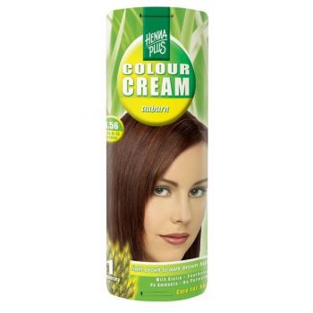 Crema nuantatoare, 4.56, Colour Cream Auburn, Hennaplus, 60 ml ieftina