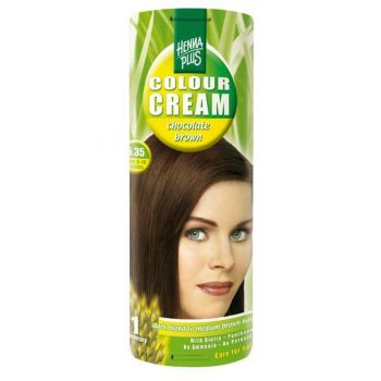 Crema nuantatoare, 5.35, Colour Cream Chocolate Brown, Hennaplus, 60 ml de firma originala