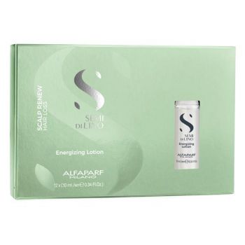 Lotiune Energizanta impotriva Caderii Parului - Alfaparf Milano Semi Di Lino Scalp Renew Energizing Lotion, 12 x 10ml