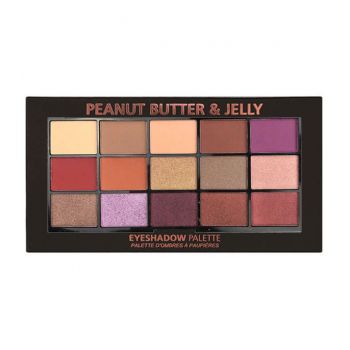 Paleta Profesionala de Farduri Technic 15 Pressed Pigment Palette, Peanut Butter Jelly, 15 Culori, 30 g