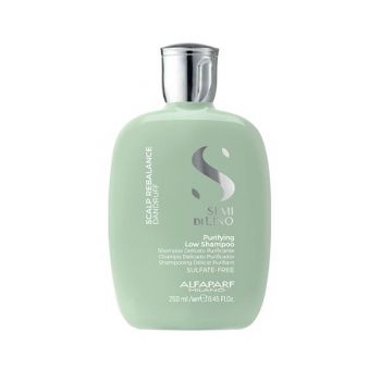 Sampon Purifiant Antimatreata - Alfaparf Milano Semi Di Lino Scalp Rebalance Purifying Low Shampoo, 250ml