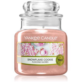 Yankee Candle Snowflake Cookie lumânare parfumată Clasic mare