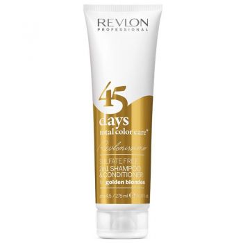 2in1 Sampon si Balsam - Revlon Professional 45 Days Total Color Care Golden Blondes 275 ml de firma original