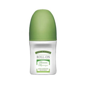 Deodorant Roll-On cu Salvie si Glicerina Verre de Nature Homme Dynamique Manicos, 50ml