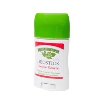 Deodorant Stick cu Salvie si Plop Negru Verre de Nature Femme Fleurie Manicos, 50g ieftin